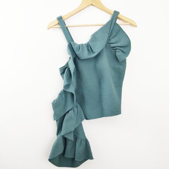 Rachel Comey Spark Top in Teal 0 - Picture 3 of 13